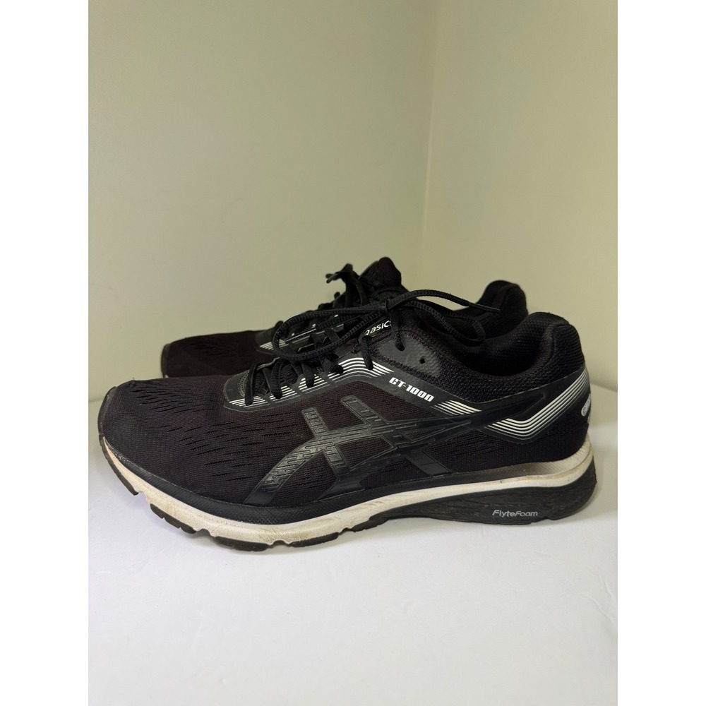 Asics GT-1000 Mens Running Shoes Black White 1011A042 Stability Sneakers